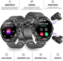 Load image into Gallery viewer, Smart Watch with Earbuds for Android iPhone,1.52 inch IPS Fitness Tracker,All-in-one Smartwatches Long Time Standby TWS Music Watch for Men Women
