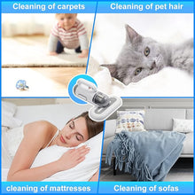 Load image into Gallery viewer, Portable Mattress Vacuum Cleaner 400W Professional Bed Vacuum Cleaner Corded High Frequency Double Beat 15Kpa Powerful Suction Handheld Vacuum for Bed Mattress Pillow Sheet Sofa Vacuum Cleaning
