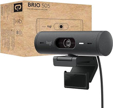 Load image into Gallery viewer, Logitech Brio 505 Full HD Webcam with auto Light Correction, auto-framing, Show Mode, Dual Noise Reduction mics, Privacy Shutter - Works with Microsoft Teams, Google Meet, Zoom, TAA Compliant
