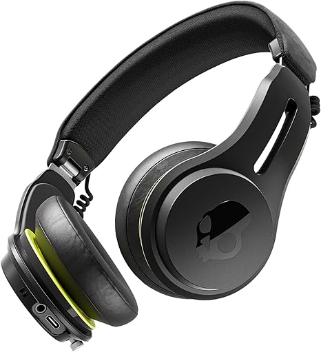Skullcandy Icon ANC On-Ear Active Noise Cancelling Wireless Bluetooth Headphones, 60 Hr Battery, Microphone, Works with iPhone Android - Black
