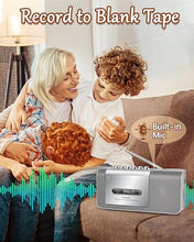 Load image into Gallery viewer, Gracioso Portable Cassette Player and Recorder, Tape Player/Recorder with AM/FM,Loud Build-in Speaker,Microphone,3.5mm Earphone Jack,Powered by AC or AA Battery for Gift,Home, headphone
