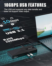 Load image into Gallery viewer, WAVLINK Displaylink Docking Station 3 Monitors with 130W Power Delivery, 10Gbps USB for MacBook M1/M2/M3/Windows, USB-C(3 HDMI, 2 DisplayPort, 2 USB-C, 4 USB3.1, Ethernet, Audio)
