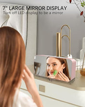 Load image into Gallery viewer, Loud RGB Alarm Clock for Girl Bedroom, 2 Alarms Loud LED Big Mirror Display Plug in Simple Basic Digital Clock with Nightlight,2 USB Ports, Adjustable Volume, Dimmable for Deep Sleepers Elderly Office
