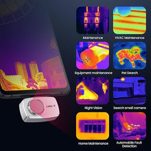 Load image into Gallery viewer, Thermal Imager,Thermal Camera Android 256x192 High Resolution 25Hz,Smallest Metal Shell Thermal Imaging Camera,Temperature Detection Infrared Camera,Work for Android with APP
