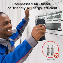 Load image into Gallery viewer, Electric Compressed Air Duster, 150000RPM Handheld Air Blower for Gift Replace-Compressed-Air-Cans Car-Keyboard Clean Kits, 8000mAh Rechargeable Dryer-Air-Blower Mini Turbo Jet Fan for Cleaning
