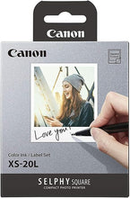 Load image into Gallery viewer, Canon Color Ink/Label Set XS-20L (20 Sheets), Compatible to Canon SELPHY Square Printer
