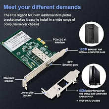 Load image into Gallery viewer, Gigabit Ethernet PCI Express PCI-E Network Card 10/100/1000Mbps SFP LAN Adapter Converter, PCI Express LAN Adapter Support Windows Server/Windows, Linux
