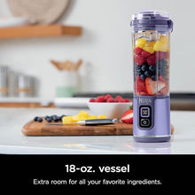 Load image into Gallery viewer, Ninja Blast Portable Blender, Cordless, 18oz. Vessel, Personal Blender for Shakes &amp; Smoothies, BPA Free, Leakproof Lid &amp; Sip Spout, USB-C Rechargeable, Dishwasher Safe Parts, Galaxy Purple, BC151GP
