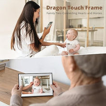 Load image into Gallery viewer, Dragon Touch Digital Picture Frame - 10.1 inch IPS Touch Screen WiFi Digital Photo Frame Display, 16GB Storage, Auto-Rotate, Share Photos via App
