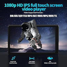 Load image into Gallery viewer, MP3 Player 64GB with Bluetooth and WiFi, HiFi Lossless Sound 5” 1080P Full Touch Screen HD Video MP4 Player with Spotify, Pandora, Amazon Music, Support Download Android APP, Up to 512GB, Black
