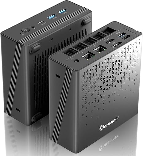 ADREAMER Ariebox20 Mini PC, AMD R9 7940HS (8C/16T, 3.8~5.2GHz) 16GB DDR5 RAM 1TB PCIe 4.0 SSD Mini Desktop Computer, 4K Dual Display/USB/WiFi/BT/RJ45 Ethernet for Home/Office.