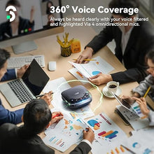 Load image into Gallery viewer, Conference Speakerphone - SOOMFON Speaker Docking Station, 4 AI Mics 360° Voice Pickup, Smart Noise Cancellation, 4K HDMI, PD 100W, 2 USB-A, USB-C for Home Office Compatible with Leading Software
