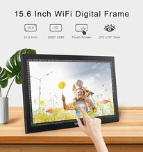 Load image into Gallery viewer, Digital Picture Frame 15.6&quot; Large Digital Photo Frame 1920x1080 HD IPS Touch Screen, Built in 32GB Memory, Share Photos and Videos via Biuframe App, Gift for Friends and Family
