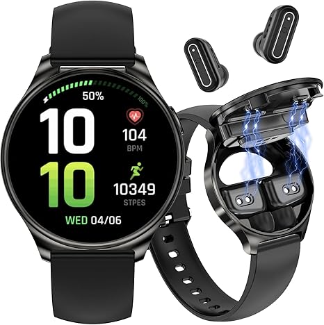 Smart Watches with Earbuds for Women, 1.27