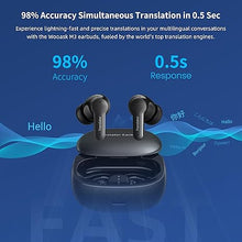 Load image into Gallery viewer, Offline AI Translator Earbuds M3 Language Translator Device Black Translation Earbuds Support 74 Languages and 70 Accents for iOS and Android (with Offline Translation Black)
