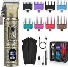 Load image into Gallery viewer, Ufree Professional Hair Clippers for Men Women, Hair Trimmer, Cordless Barber Clippers for Hair Cutting Kit, Haircut Machine Rechargeable Clippers and Trimmers Set, Grooming Kit Gifts for Men
