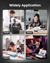 Load image into Gallery viewer, Itari Portable Printers Wireless for Travel - M08F Wireless Bluetooth Tattoo Stencil Printer Compatible with Tablet, Phone &amp; Laptop, Inkless Thermal Mobile Printer for Vehicle, Home, School, Gray
