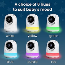 Load image into Gallery viewer, Babysense New Prisma Baby Monitor with Camera and Audio, 5” HD Video Baby Monitor, 6-Color Night Light, Split Screen, Baby Sound Machine with White Noise &amp; Lullabies, Secure No WiFi
