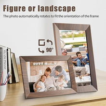 Load image into Gallery viewer, 10.1 Inch Digital Picture Frame with 32GB Storage, WiFi Digital Photo Frame, 1280x800 IPS Touch Screen, Auto-Rotate,Wall Mountable, Share Photo/Video via Free App frameo from Anywhere
