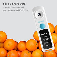 Load image into Gallery viewer, Digital Brix Refractometer and Concentration Meter, 0-55% Range, ±0.1% Precision, 0.05% Resolution,Waterproof,Rechargeable and Portable, Beer, Wine, Fruit and More
