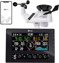 Load image into Gallery viewer, Logia 7-in-1 Wi-Fi Wireless Weather Station with 10-Day / 24 Hour Forecast, Solar &amp; Large 8" Color Display | Measures Wind Speed/Direction, Rainfall, UV Index, Light Intensity, Temperature &amp; Humidity
