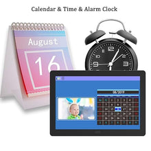 Load image into Gallery viewer, Atatat Digital Photo Frame with IPS Screen - Digital Picture Frame with 1080P Video, Music, Photo, Auto Rotate, Slide Show, Remote Control, Calendar, Time, Support USB and SD Card (7 Inch Black)
