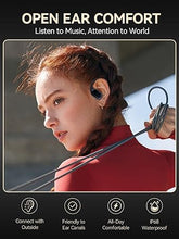 Load image into Gallery viewer, True Wireless Bone Conduction Earphones, OWS Open Ear Headphones with Earhooks, Bluetooth 5.3, Up to 60H Playtime with Case, IP68, AAC/SBC, for Cycling Yoga Workouts

