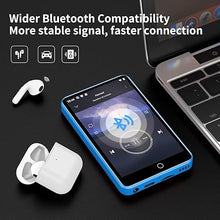 Load image into Gallery viewer, 80GB MP3 Player with Bluetooth and WiFi, 4.0&quot; Full Touchscreen Mp4 Mp3 Player with Spotify, Audible, Amazon Music, Android Music Player with Speaker, FM Radio, E-Book, Up to 512 GB
