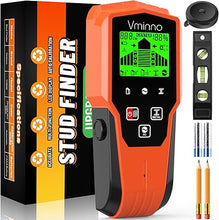 Load image into Gallery viewer, Vminno Stud Finder Wall Scanner Kit, 6 in 1 Electronic Stud Detector with Upgraded Smart Sensor, Magnetic Scan Detection, HD LCD Display and Audio Alarm for Wood AC Live Wire Metal Studs Detection
