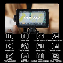 Load image into Gallery viewer, VILTROX Camera Field Monitor DC-550pro 5.5" Kit Touch Screen 4K HDMI DSLR Cameras Video Monitors with Sunshade Hood/np-f550 Battery
