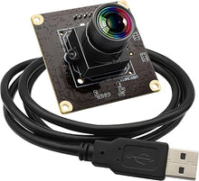 Load image into Gallery viewer, 120fps USB Camera Module Wide Angle 100degree Low Distortion Lens Webcam Board for Laptop 11.6mp Lightburn Camera Mini UVC USB2.0 High Speed PC Camera Industrial USB Security Web Camera for Computer
