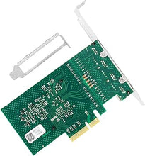 Load image into Gallery viewer, 1Gb PCI-E NIC Network Card for Broadcom BCM5719-4P,10Mb/100Mb/1GbE Copper Quad RJ45 Ports, with Broadcom BCM5719 Chip,1GbE PCI Express 2.0 X1 Ethernet Adapter Support Windows/Linux/VMware
