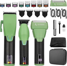 Load image into Gallery viewer, Professional Hair Clipper &amp; Hair Trimmer &amp; Foil Shaver Kit, Beard Trimmer Clippers and Trimmers Set, Cordless Mens Clippers for Home, Barber
