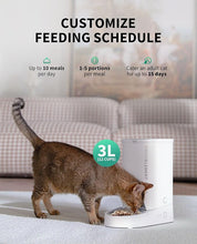 Load image into Gallery viewer, PETKIT Automatic Pet Feeder, 2.4GHz WiFi Pet Feeder for Cats Small Dogs, Schedule Feeding Pet Food Dispenser, Up to 10 Meals per Day, Scheduled Feeding/App Control, 3L Capacity
