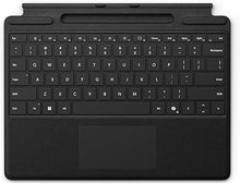Load image into Gallery viewer, Microsoft Surface Pro Keyboard for Surface Pro Copilot+ (11th Edition), Pro 9 and 8 with Pen Storage, Alcantara Material, Black
