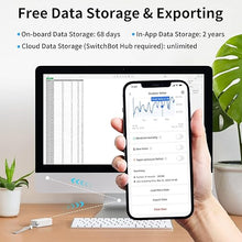 Load image into Gallery viewer, SwitchBot IP65 Indoor Outdoor Hygrometer Thermometer Wireless, 394ft Bluetooth Range, Refrigerator Thermometer, Dewpoint/VPD/Absolute Humidity Sensor, Free Data Storage Export, 2 Years Battery Life
