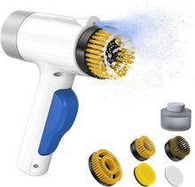 Load image into Gallery viewer, Electric Spin Scrubber Cleaner Spray - SIMWAL Power Shower Scrubber with All Purpose Cleaner Dispenser, IPX7 Waterproof Cordless Cleaning Brush with 5 Replaceable Heads for Kitchen/Bathroom/Tile
