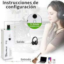 Load image into Gallery viewer, P2 Portable in Ear Monitor Amplifier, Headphone Amp with XLR and TRS Input 3.5mm Output, Headphone Amplifier with Stereo/Mono Switch for Keyboardists, Drummers, Guitar (Single Channel)
