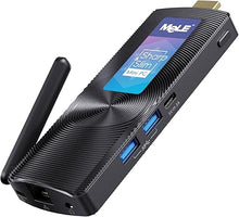 Load image into Gallery viewer, MeLE PCG02 Mini PC Stick Fanless N4000 4GB Ram 128GB Mini Computer Stick Windows 11 Home HDMI 4K 2.4G/5GHz Wi-Fi 5 BT4.2 Gigabit Ethernet Micro PC on Industrial IoT, Digital Signage, WMS, MES, Office
