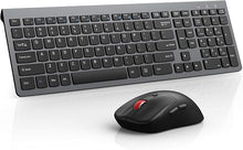 Load image into Gallery viewer, Wireless Keyboard and Mouse Combo,Quiet Click,Full Size Design with Number Pad,Ergonomic Mouse with 5 DPI,Sleep Mode-2.4G Silent Portable Cordless Combo for Laptop/PC/Computer/Mac(Grey)
