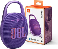 Load image into Gallery viewer, JBL Clip 5 - Ultra-Portable, Waterproof &amp; Dustproof Bluetooth Speaker, Big Pro Sound with Punchy bass, Integrated Carabiner, Up to 12 Hours of Play, Made in Part with Recycled Materials (Purple)
