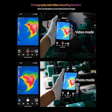 Load image into Gallery viewer, UNI T UTi120MS Thermal Camera for iPhone iOS, Infrared Cameras Thermal Imaging, 120X90 IR Resolution,Thermal Imager,-4°F~1022°F Temperature Range,25Hz Frame Rate,Support Video Recording
