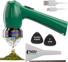 Load image into Gallery viewer, Mamba Original 1g Green USB Electric Herb Grinder. Small Portable Metal Herbal Grinder Machine &amp; Spice Mill for the Kitchen
