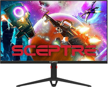 Load image into Gallery viewer, Sceptre 27-inch IPS 2K Gaming Monitor QHD 2560 x 1440p HDR400 up to 165Hz 1ms AMD FreeSync Premium DisplayPort HDMI 100% sRGB, Build-in Speakers Machine Black (E275B-QPD168)
