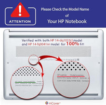 Load image into Gallery viewer, mCover Case Compatible for 2020~2022 14" HP 14-DQxxxx / 14-FQxxxx Series ONLY (NOT Compatible with Any Other HP Models) Laptops Computers - Clear
