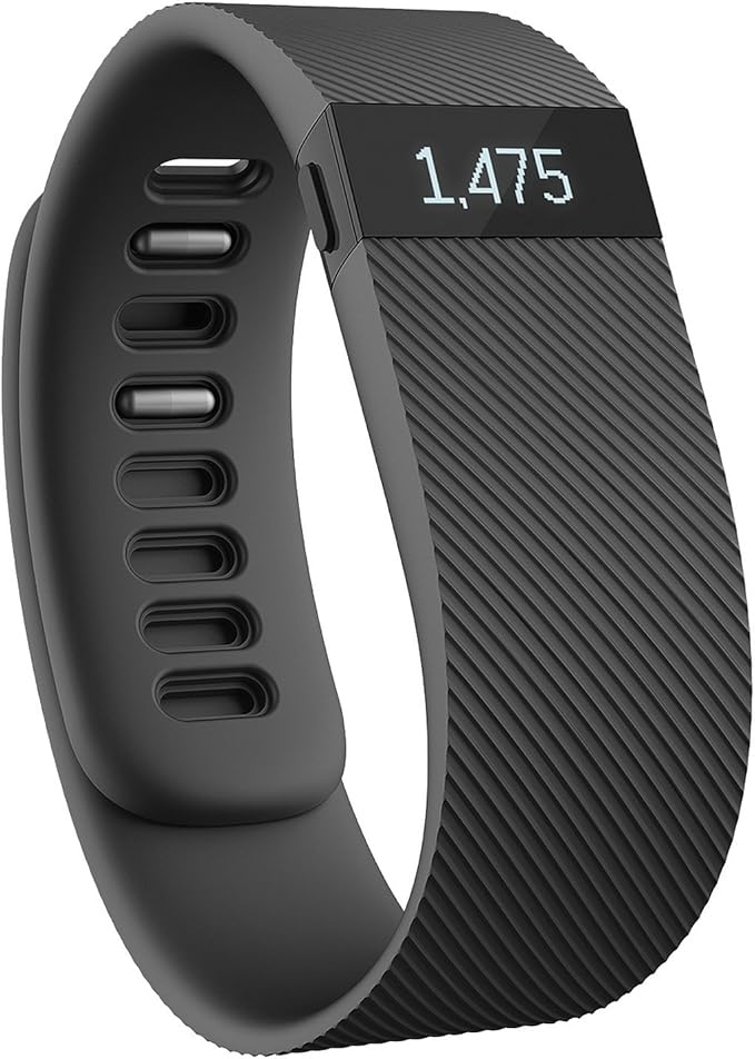 Fitbit Charge Wireless Activity Wristband, Fitness Tracker, Black, Large