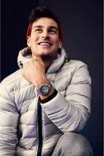 Load image into Gallery viewer, Citizen Eco-Drive Men's Mickey Astronaut Stainless Steel Watch, Red and Black Bezel, (Model: AW1709-54W)
