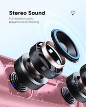 Load image into Gallery viewer, Bluetooth Speaker, IPX5 Waterproof Speaker with HD Sound, Up to 20H Playtime, TWS Pairing, BT5.3, Portable Wireless Speakers for Home/Party/Outdoor/Beach, Electronic Gadgets, Birthday Gift (Pink)
