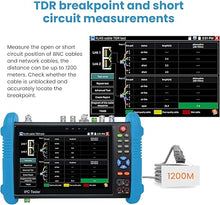 Load image into Gallery viewer, Anpviz CCTV Camera Tester, 8MP Full Features IPS Touch Screen Monitor CCTV Tester, 5 in 1 AHD CVI TVI CVBS IP Camera Tester, Support DMM OPM VFL TDR Feature POE PTZ WiFi 4K HDMI, IPC-9800MOVTADHS Plus
