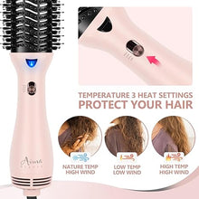 Load image into Gallery viewer, Hair Dryer Brush, Aima Beauty One Step Hair Dryer and Styler Volumizer with Negative Ion for Reducing Frizz and Static, Hair Styling Tools, Pink

